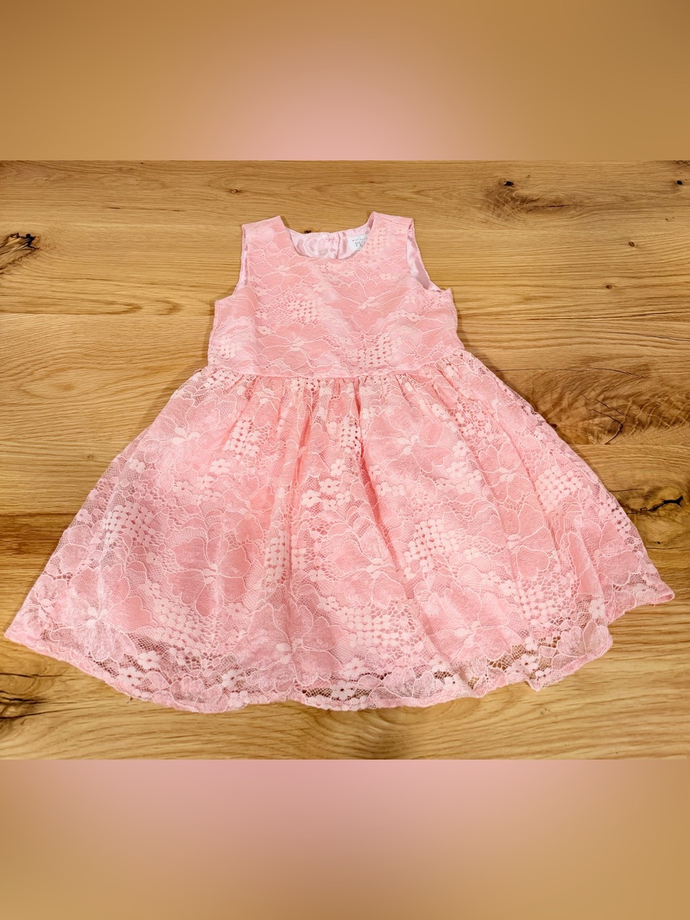 The Children's Place Pink Lace Sleeveless Party Dress